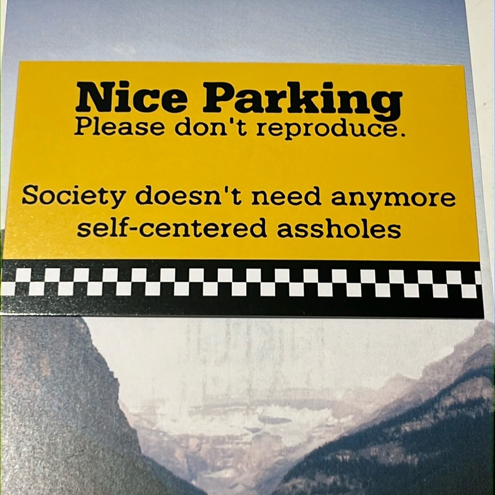 Nice Parking Cards NIP 25 Pieces